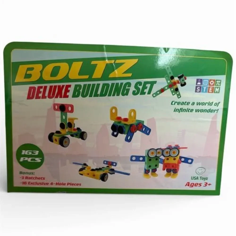 USA Toyz 163pk Boltz Learning Resources Toy Box Building Toys